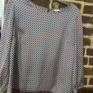 Merona Long Sleeve Patterned Blouse
